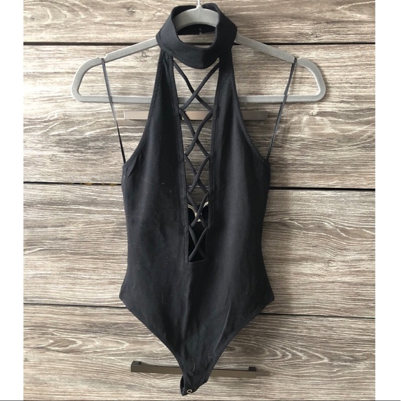 NWOT Express High Neck bodysuit - Picture 3 of 7